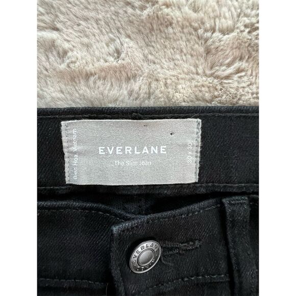 Everlane Men's Slim Fit Black Jeans Size 30 Stretch 5-Pocket Design - Picture 4 of 7